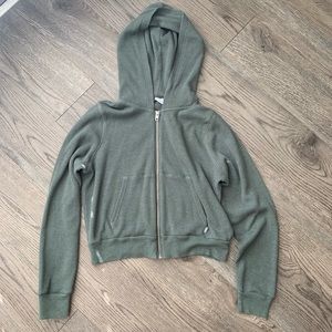 TNA waffle knit zip up